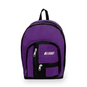 Everest Unisex Double Compartment 18" Backpack, Dark Purple Black