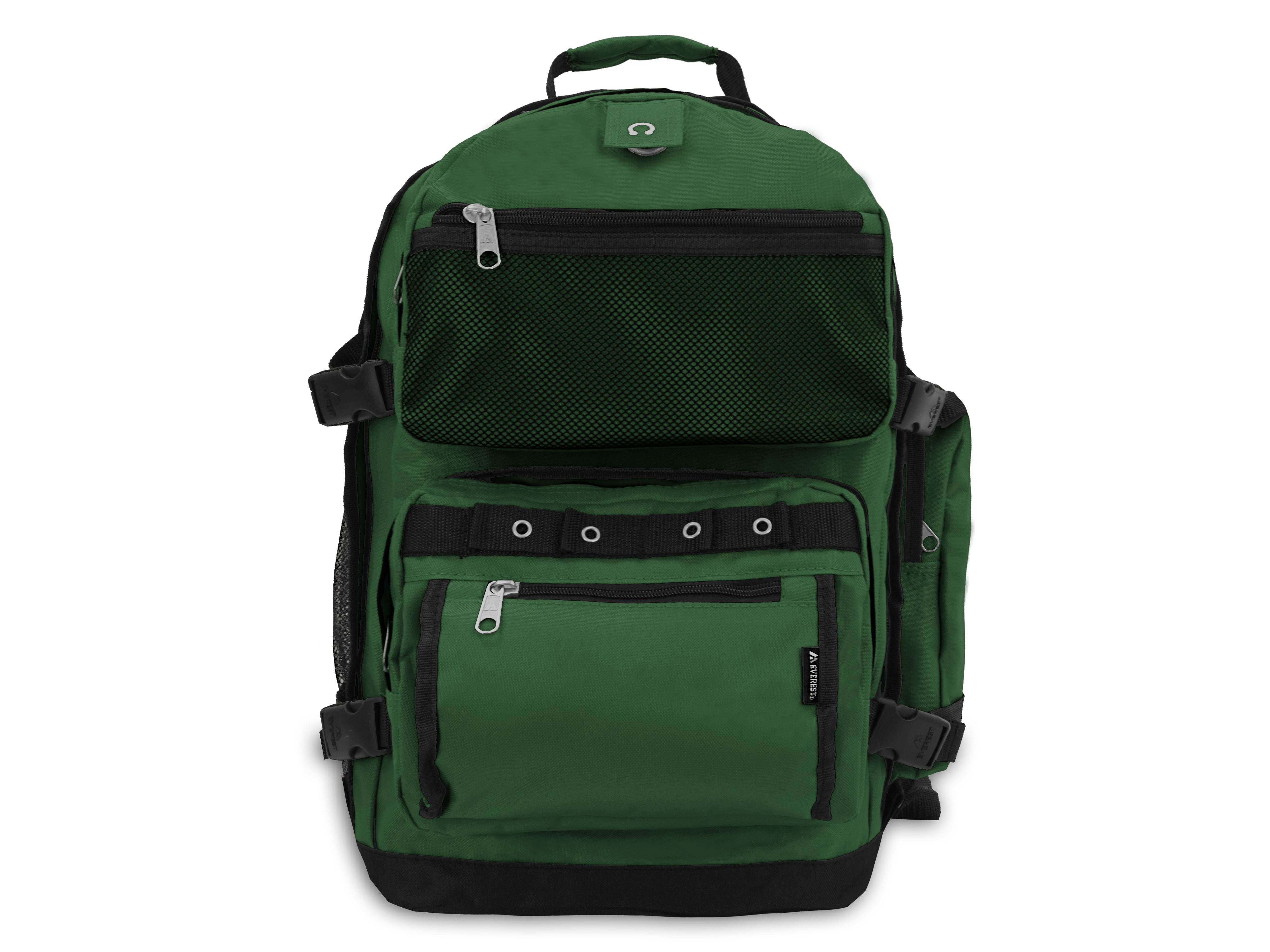 Everest Unisex Oversize Deluxe Backpack Dark Green Black - image 1 of 4