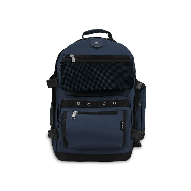 Everest Unisex Oversize Deluxe Backpack Navy Blue Black