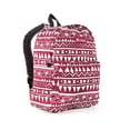 thumbnail image 1 of Everest Unisex Pattern Printed Backpack Burgundy, 1 of 4