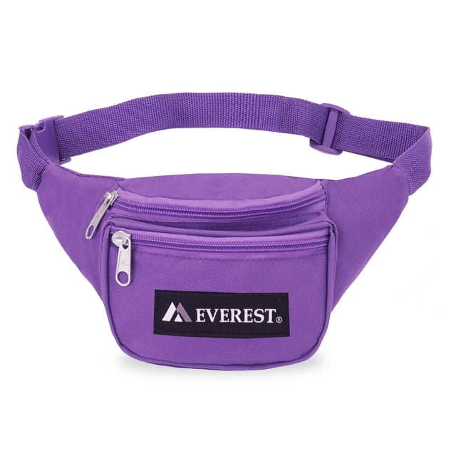 Everest Unisex Signature Waist Fanny Pack Dark Purple