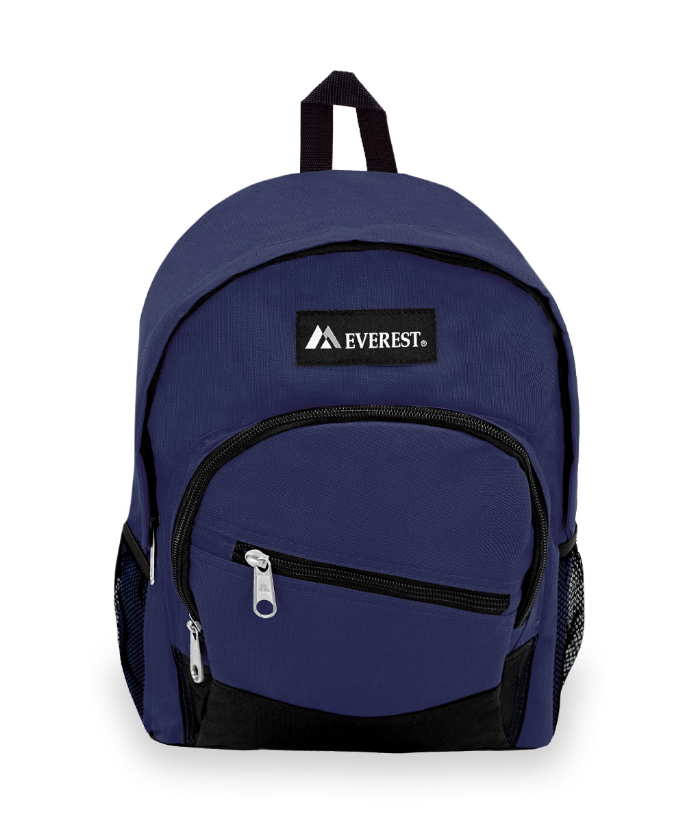 Everest Unisex Slant Pocket 13" Backpack Navy Blue Black - image 1 of 4