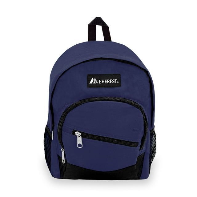 Everest Unisex Slant Pocket 13" Backpack Navy Blue Black