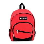 Everest Unisex Slant Pocket 13" Backpack, Red Black
