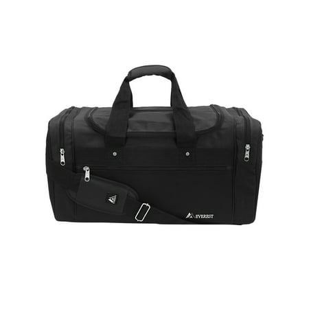 Everest Unisex Sports Duffel Bag, Large Black