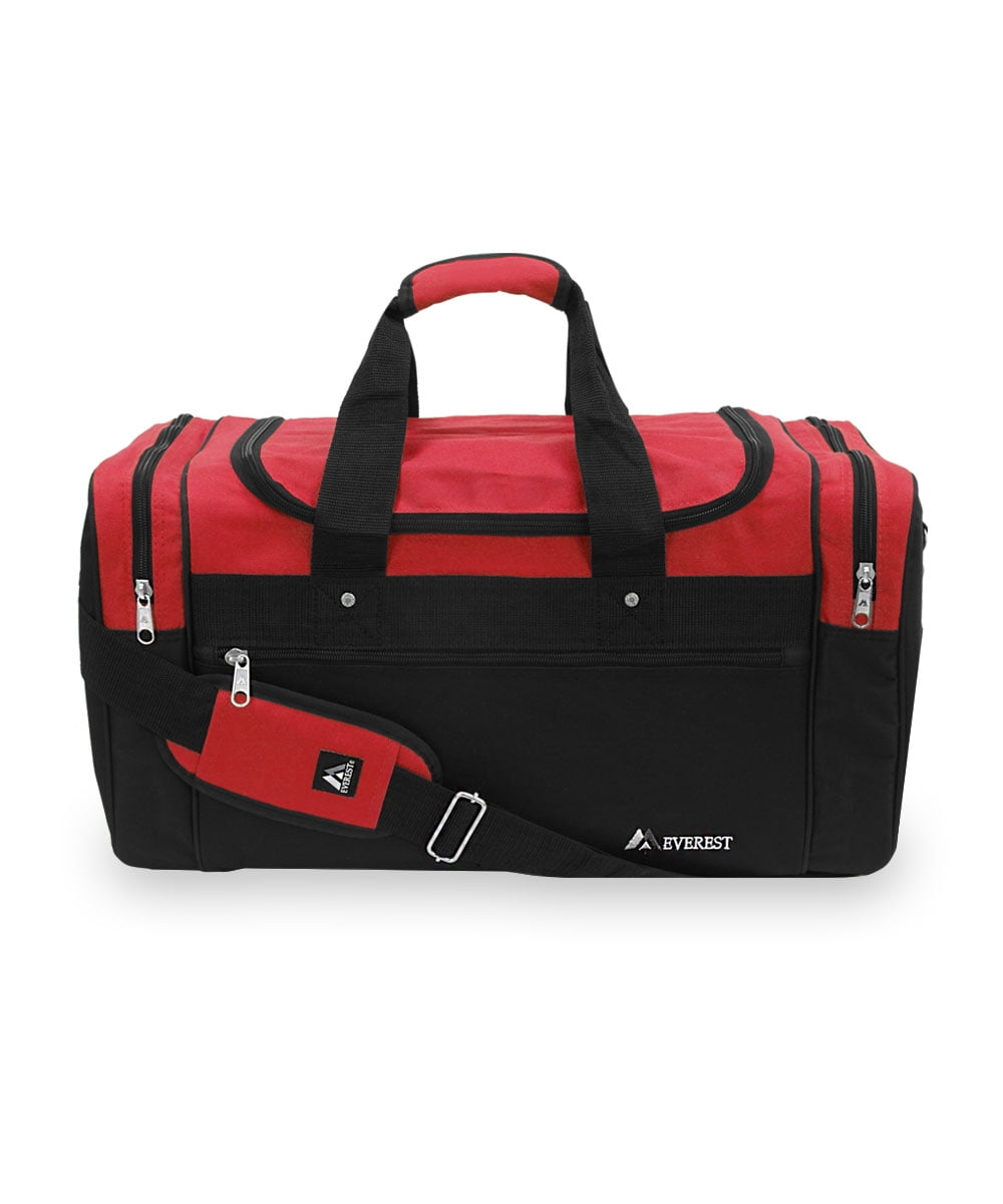 Everest Unisex Sports Duffel Bag, Large Red 