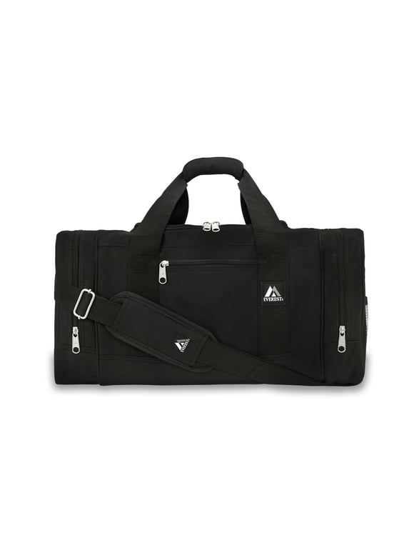 Everest Unisex Sporty Gear Duffel Bag Black