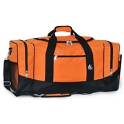 Everest Unisex Sporty Gear Duffel Bag - Large Orange