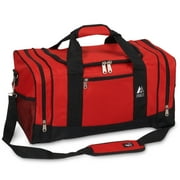 Everest Unisex Sporty Gear Duffel Bag Red