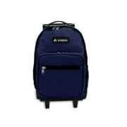 Everest Unisex Wheeled Backpack, Navy Blue Black