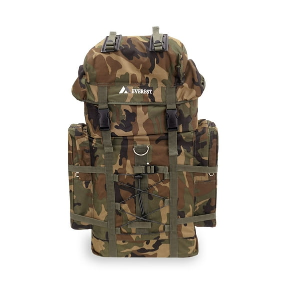 Everest Unisex Woodland Camo Hiking Pack