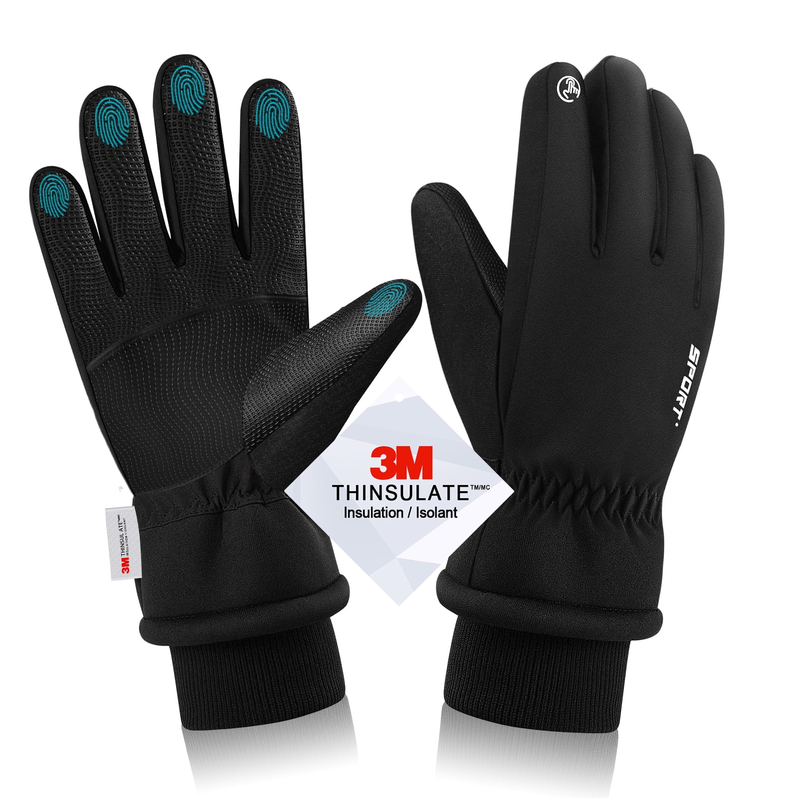 Everest Winter Gloves for Men Women, Touchscreen Waterproof Windproof
