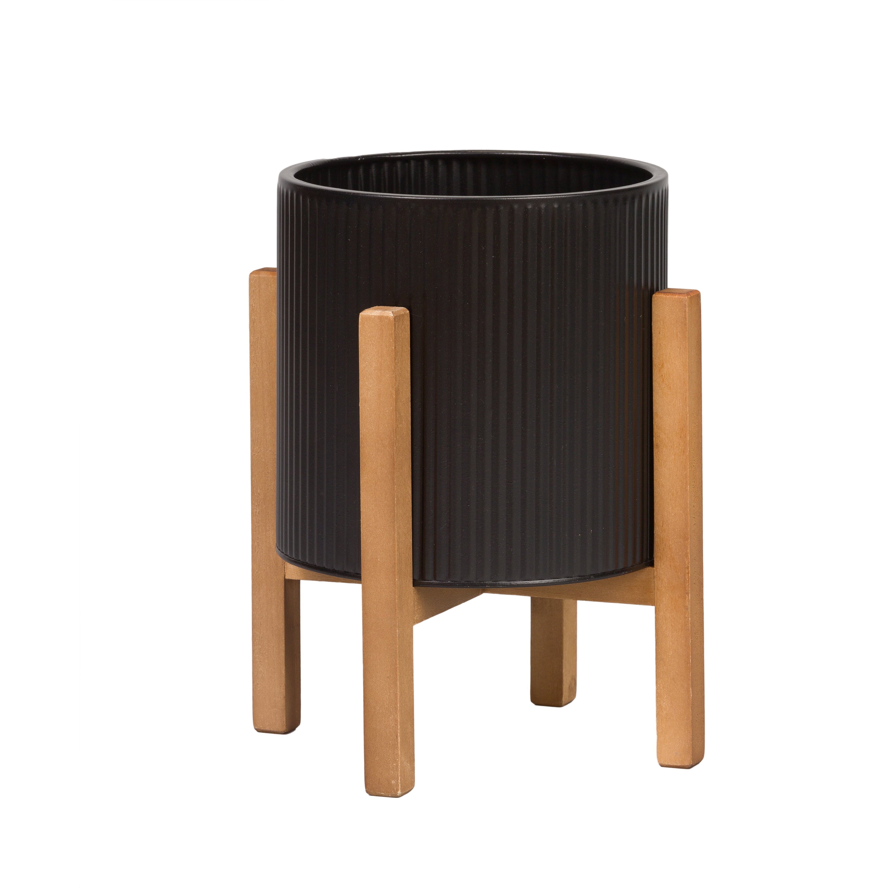 Free Shipping! Everett Black Mid-Century Modern Indoor Metal