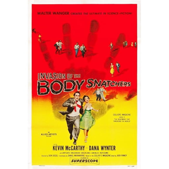 Everett Collection Invasion of The Body Snatchers From Left - Kevin Mccarthy Dana Wynter 1956 Movie Poster Masterprint