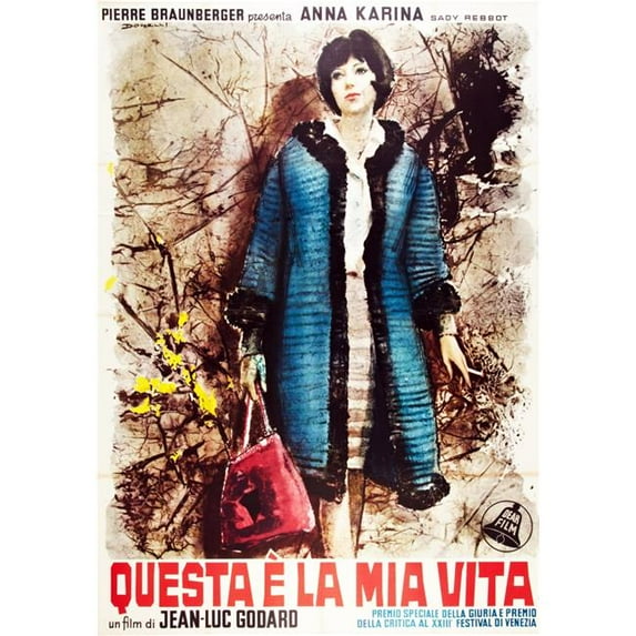 Everett Collection My Life To Live Aka Vivre Sa Vie Aka Questa E La Mia Vita Anna Karina On Italian Poster Art 1962 Movie Poster Masterprint - 11 x 17
