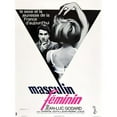 thumbnail image 1 of Everett Collection Masculin Feminin Aka Masculine Feminine Aka Masculine Feminine - 24 x 36 - Large, 1 of 1