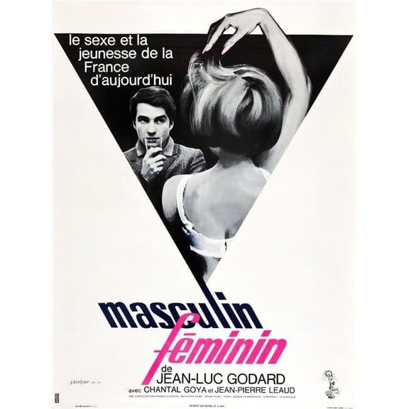Everett Collection Masculin Feminin Aka Masculine Feminine Aka Masculine Feminine - 24 x 36 - Large