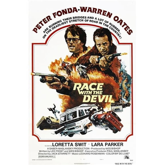 Everett Collection Race with The Devil US Poster From Left - Peter Fonda Warren Oates 1975 Tm & Copyright 20th Century Fox Film & Courtesy Everett Collection Movie Poster Masterprint - 11 x 17
