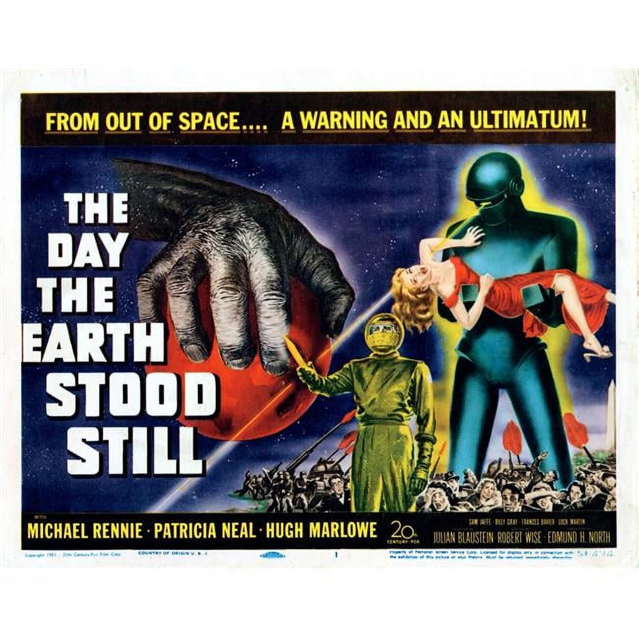 Everett Collection The Day The Earth Stood Still US Poster 1951 Tm
