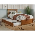 thumbnail image 1 of Everett Twin Platform Bed with Panel Footboard & Twin Trundle in Light Toffee, 1 of 10