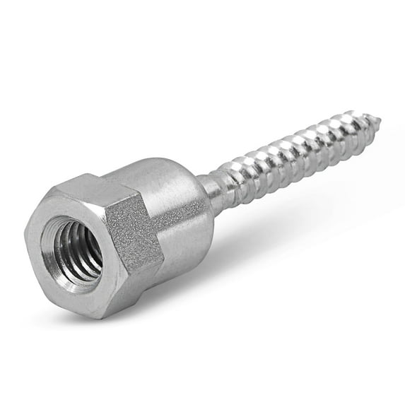 Everflow 8139957-25 SH-GST 20 3/8" Screw Swivel Threaded Rod Anchor Designed for Wood, Installs 17 Deg Angle Off Vertical, Steel with Electro-Zinc (25 Pack), Pack of 25, 25 Piece