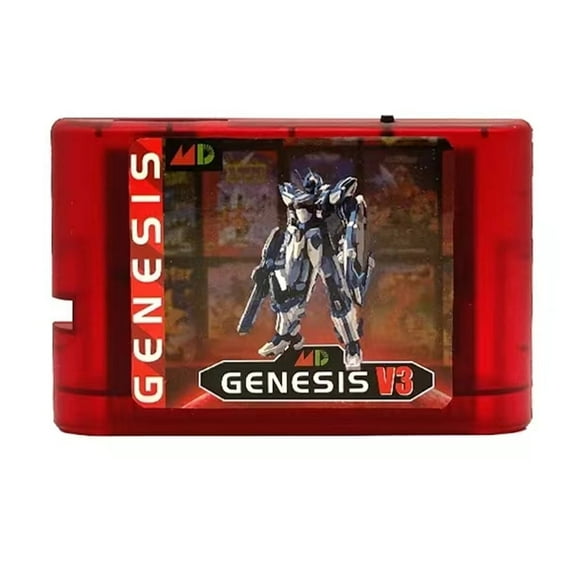 Evergenesis MegaDrive 3000-in-1 Game Cartridge - MD V3 Pro (US/JP/EU Compatible) 16-bit GENESIS Game Console Evergenesis Md Series