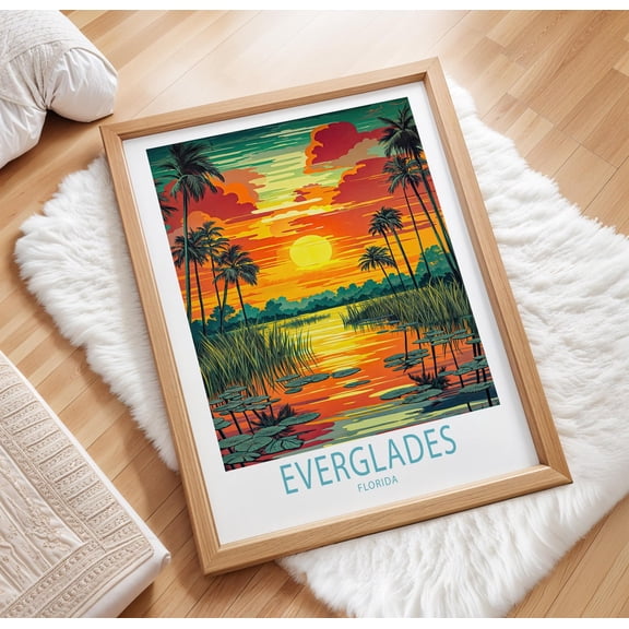Everglades Florida National Park Sunset Home Decor