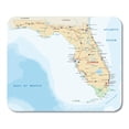 thumbnail image 1 of Everglades Florida Road Map National Parks Alabama America Atlantic Bay Mousepad Mouse Pad Mouse Mat 9x10 inch, 1 of 3