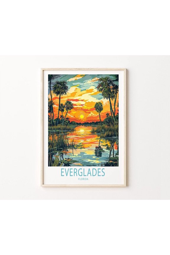 Everglades Florida Sunset National Park Home Decor