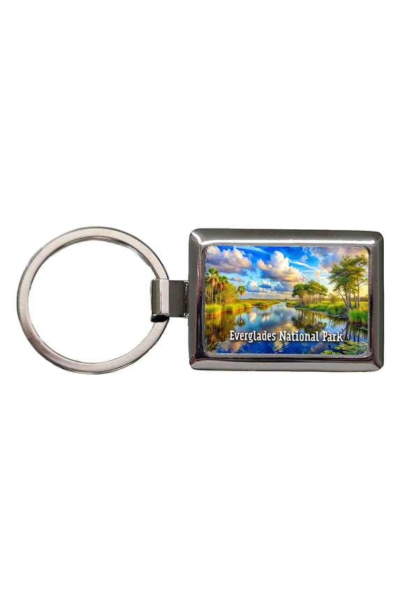 Everglades National Park Florida Metal Rectangle Keychain