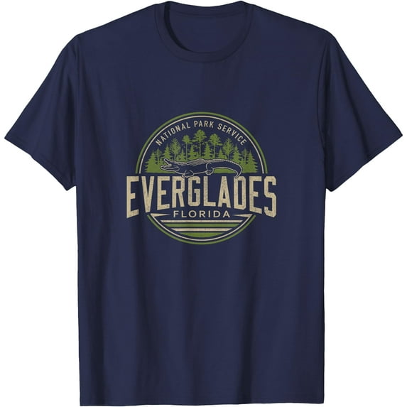 Everglades National Park Florida Unisex T-Shirt for Men Women Kids Toddler,Navy Color,Size YS