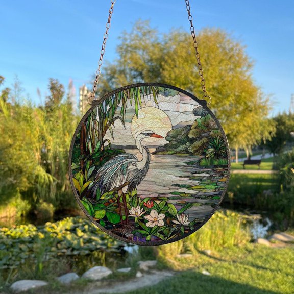 Everglades National Park Glass Suncatcher v3, Florida Nature Window Art, National Park, 6.3 in