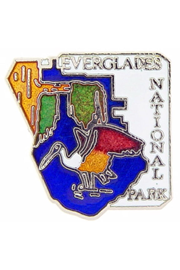 Eagle Emblems P09033 Pin - National Park, Everglades - 1 in.