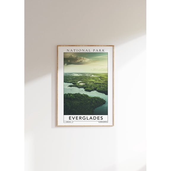 Everglades National Park Travel Poster Poster, Unframed Canvas Size 24x36