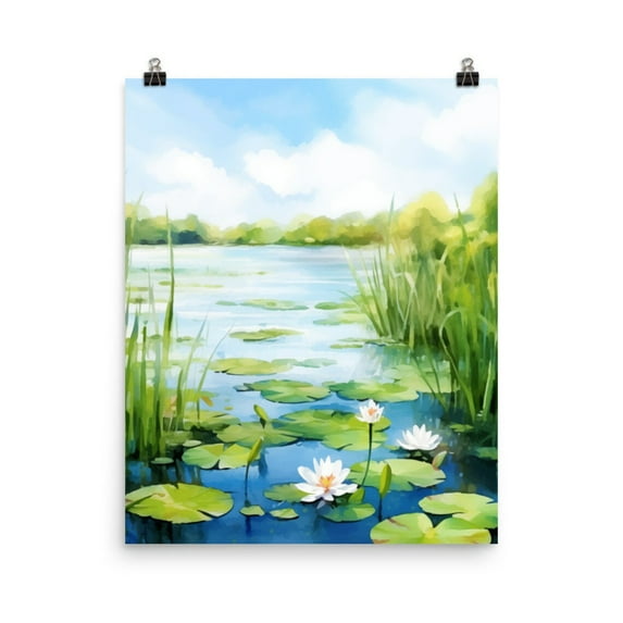 Everglades Print, Florida Wetlands Wall Art, Sunshine State Poster, Tropical Wildlife Decor, American Landscape Artwork, Nature Home Decor #3618, Unframed Poster Size 16x24