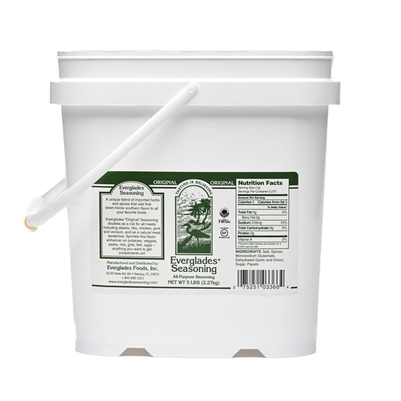 Everglades All Purpose Seasoning Mild - Bulk Restaurant Size - 5 lb