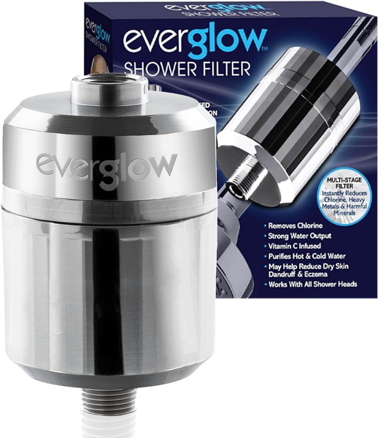 Everglow Shower Filter Shower Head Filter For Hard Water High Output ...
