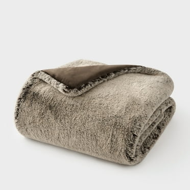 Evergrace Luxury Mink Faux Fur Throw, 50"x60"