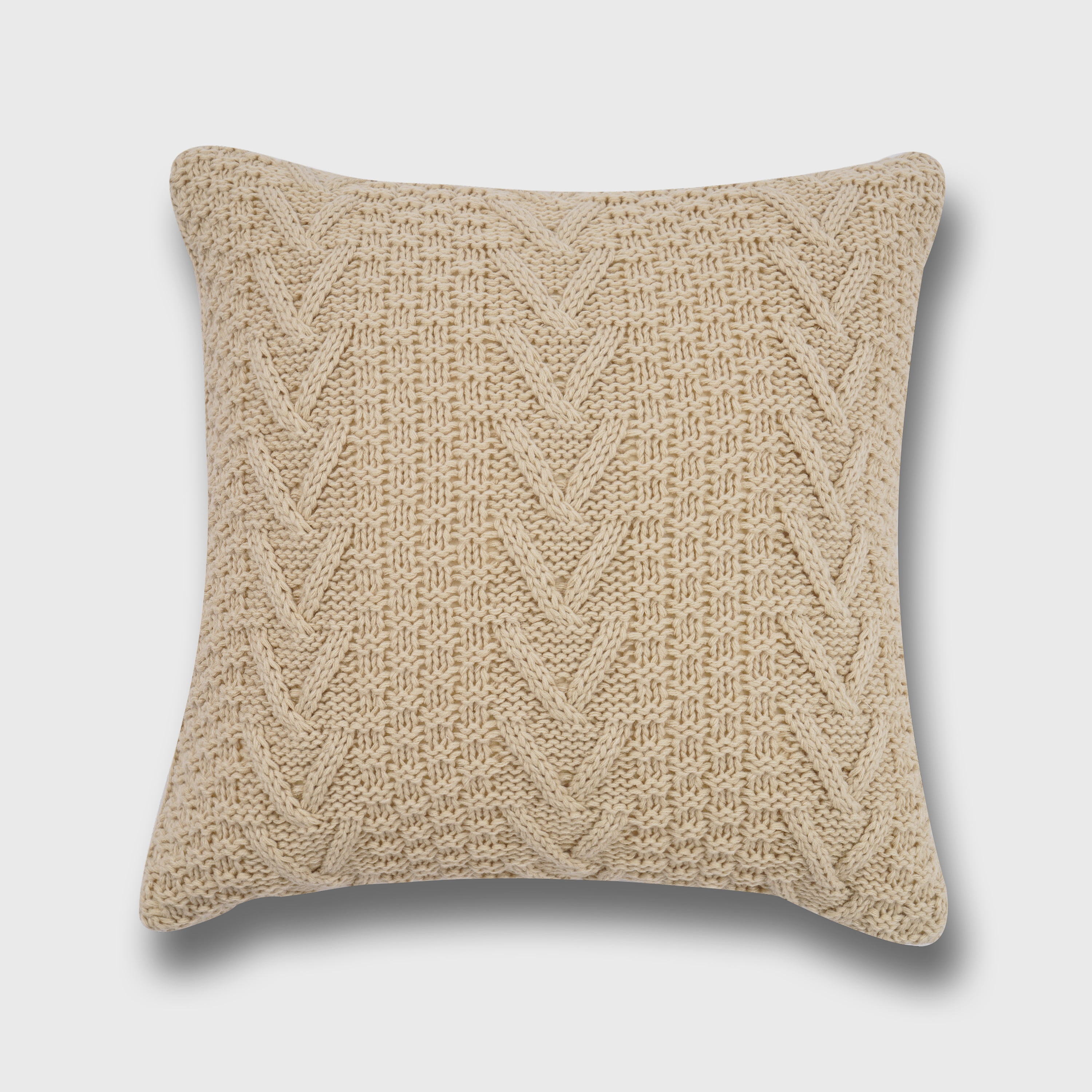 Evergrace 20"x20" Chunky Sweater Knit Square Throw Pillow