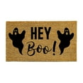 thumbnail image 1 of Evergreen 16 x 28 Inches Hey Boo! Door Mat | Non-Slip Rubber Backing | Dirt catching Natural Coir | Indoor and Outdoor Home Decor, 1 of 6
