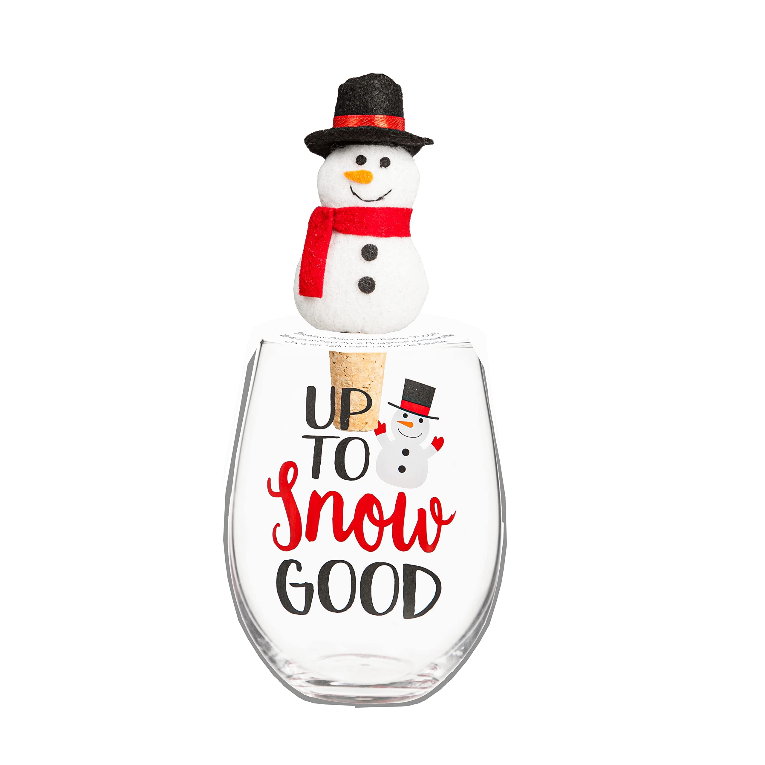 Evergreen Glass with Wine Stopper
