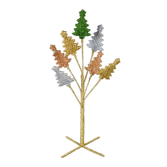 Evergreen 21'' Holiday Tree Table Décor, 8'' x 8'' x 21'' inches