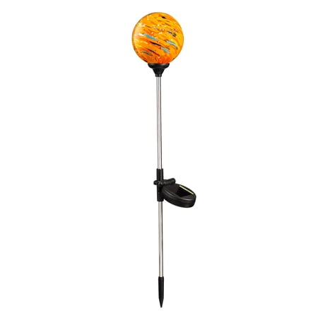 Yellow Swirl Solar Stake
