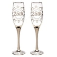thumbnail image 1 of Cypress Home 25th Anniversary Champagne Flutes, 8 ounces, Set of 2, 1 of 4