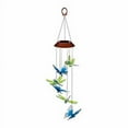 thumbnail image 1 of Evergreen 26 in. Dragonfly and Butterfly Color-Changing Solar Mobile, 1 of 2
