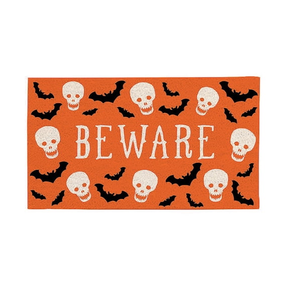 Evergreen 28" x 16" PVC Trapper Mat, Be Ware Indoor and Outdoor Home Decor