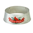 thumbnail image 1 of Evergreen 30" Metal Tree Collar "Merry Christmas"- Indoor Christmas Tree Decoration, 1 of 2