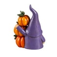 thumbnail image 1 of Evergreen 7.4 x 5.5 LED Polyresin Color Changing Gnome with Pumpkins Table Decor, 1 of 5