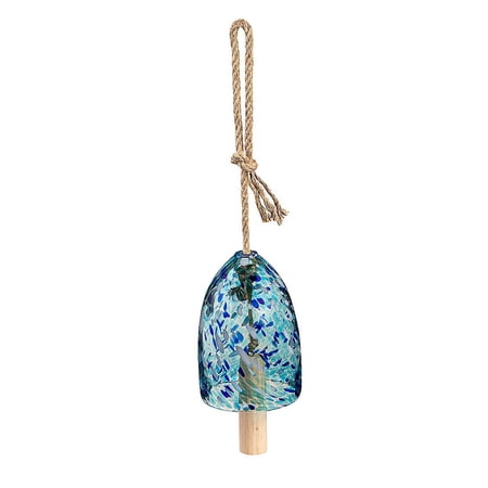 Evergreen 7"H Aqua Confetti Chime
