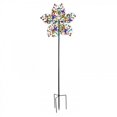 thumbnail image 1 of Evergreen 72"H Wind Spinner, Multicolored Butterflies, 1 of 9